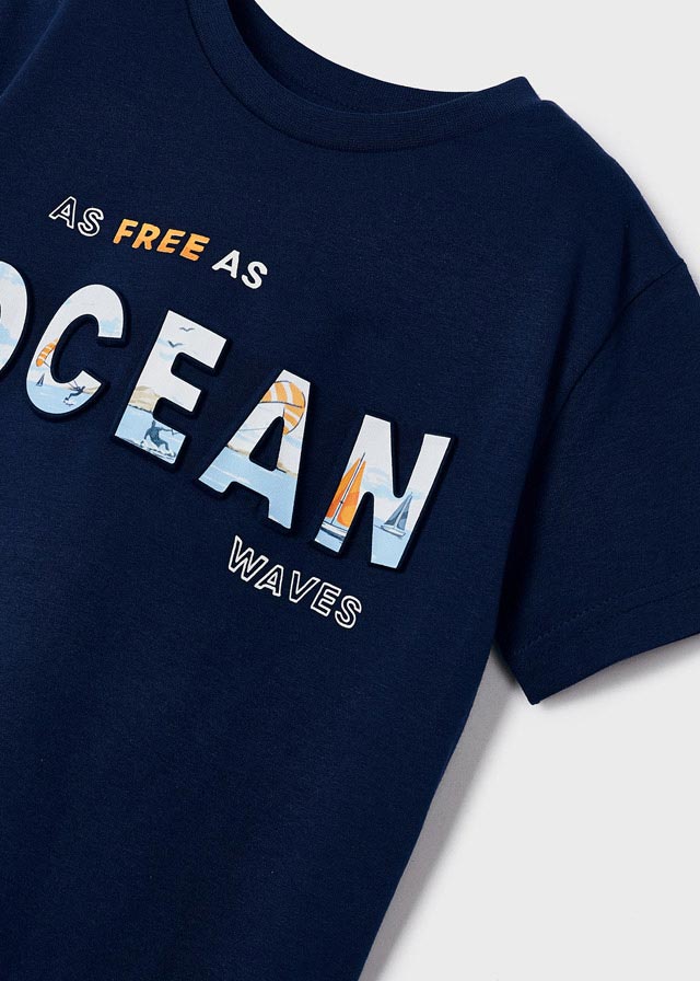 Mayoral Boy Navy Ocean Surf T-shirt 3019