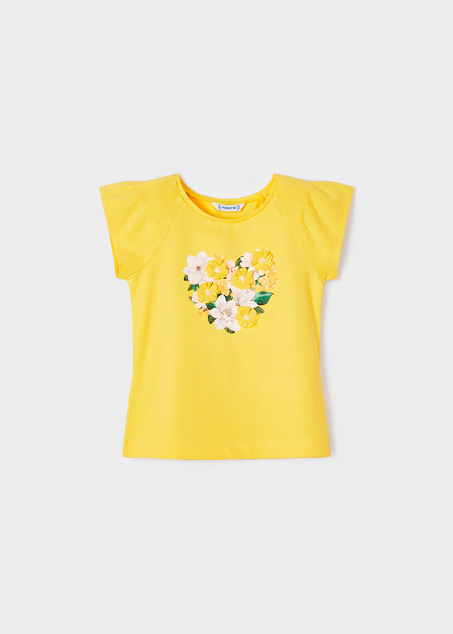 Mayoral Girl SS23 Lemon Floral Short Set 3071/3906