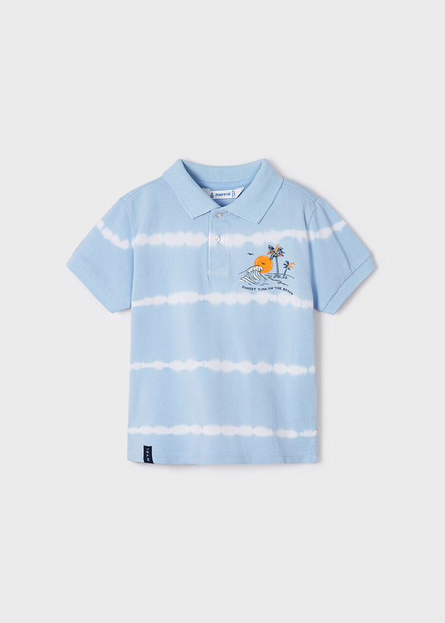 Mayoral Boy SS23 Pale Blue Polo & Short Set 3156/3238