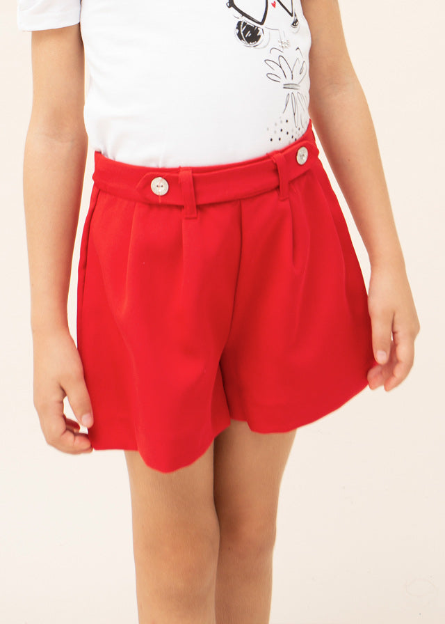 Mayoral Girl SS23 Doll Top & Red Short Set 3056/3202