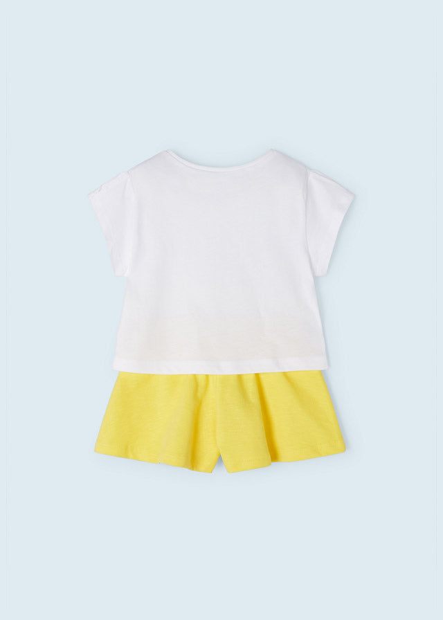 Mayoral Girl SS23 Lemon Short Set 3213