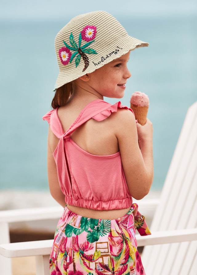 Mayoral Girl SS23 Peony Printed Short Set 3214