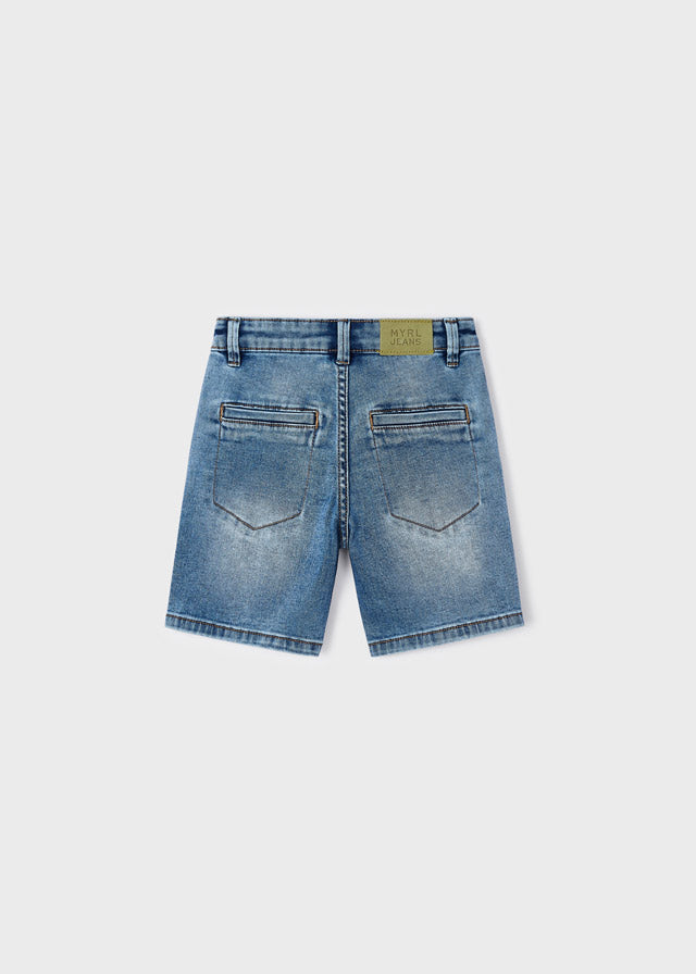 Mayoral Boy Light Denim Chino Shorts 3228