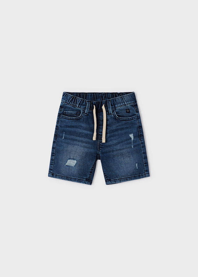 Mayoral Boy Blue Denim Bermuda Shorts 3239