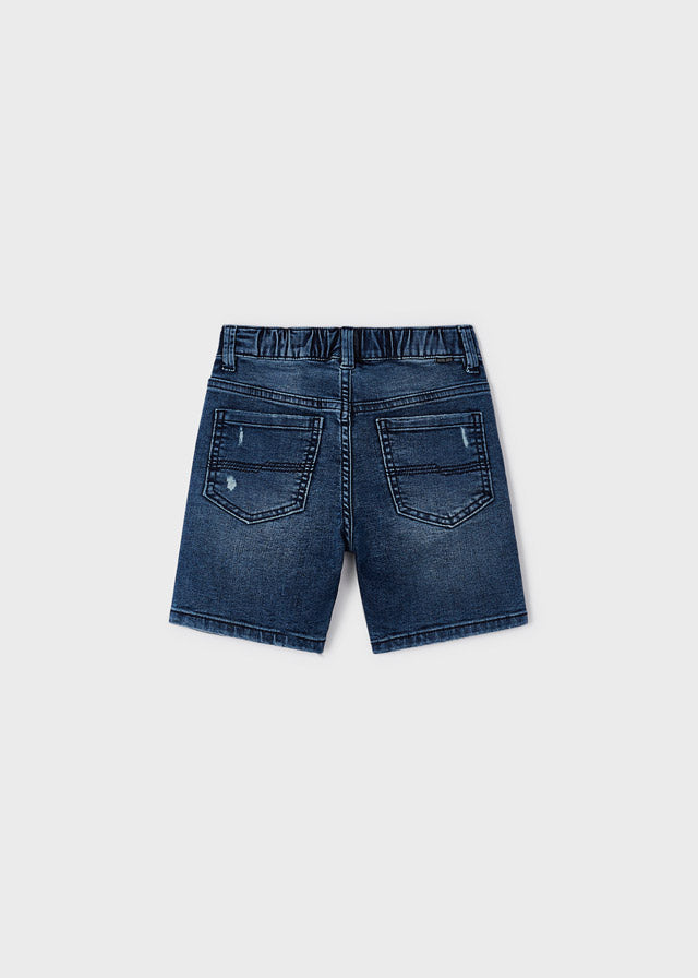 Mayoral Boy Blue Denim Bermuda Shorts 3239