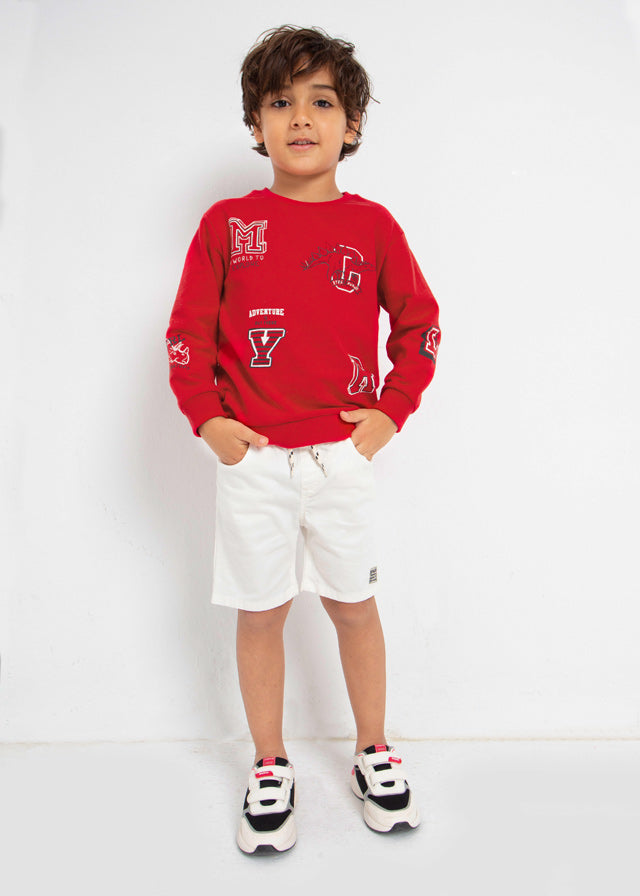 Mayoral Boy SS23 Red Dinosaur Sweater 3447