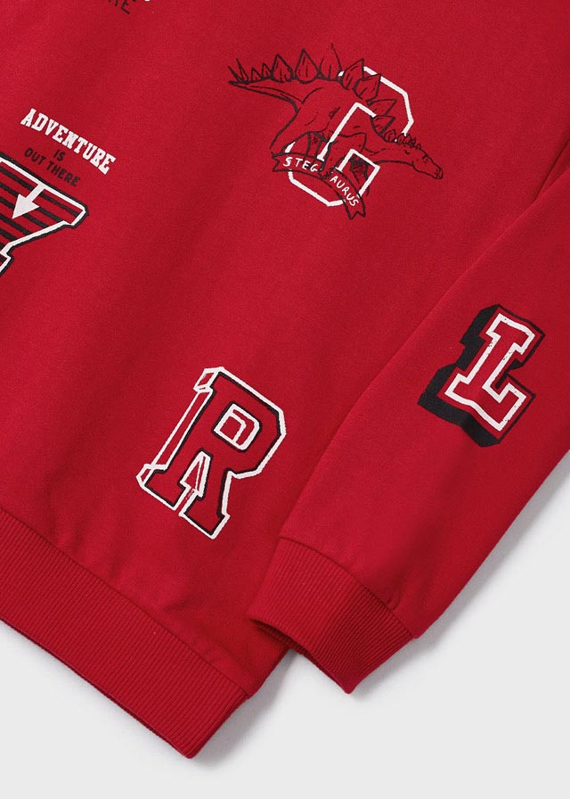 Mayoral Boy SS23 Red Dinosaur Sweater 3447