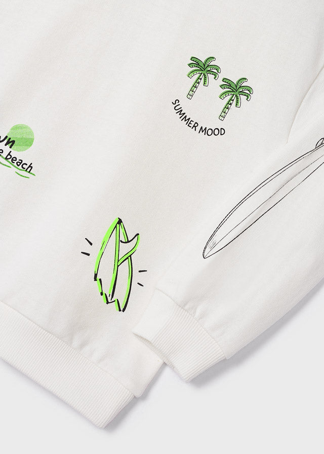 Mayoral Boy SS23 Cream Surfboard Sweater 3447