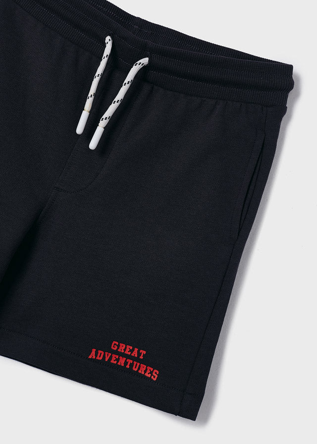 Mayoral Boy SS23 Red & Charcoal Block Short Set 3672