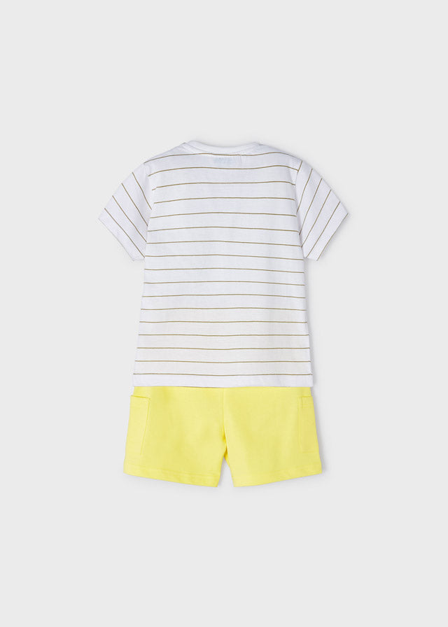 Mayoral Boy SS23 Lemon Safari Short Set 3675