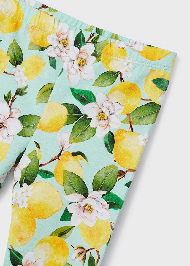 Mayoral Girl SS23 Aqua Lemon Print Legging Set 3787