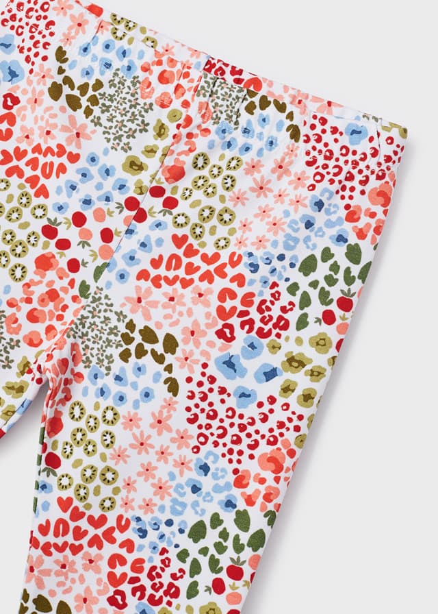 Mayoral Girl SS23 Orange Print Legging Set 3787