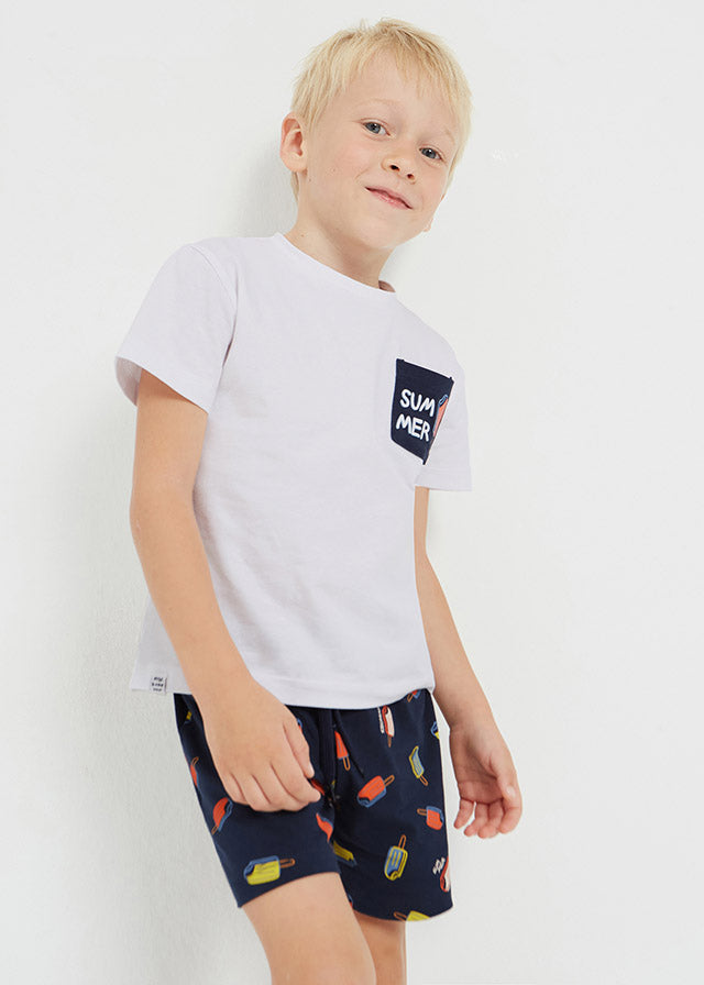 Mayoral Boy Navy Ice-lolly Pyjama Set 3795