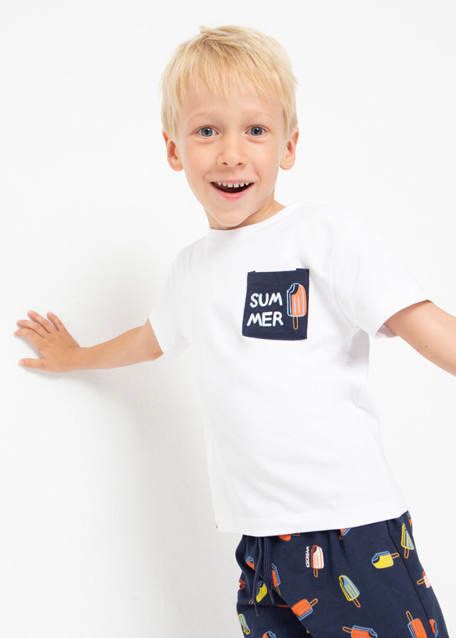 Mayoral Boy Navy Ice-lolly Pyjama Set 3795