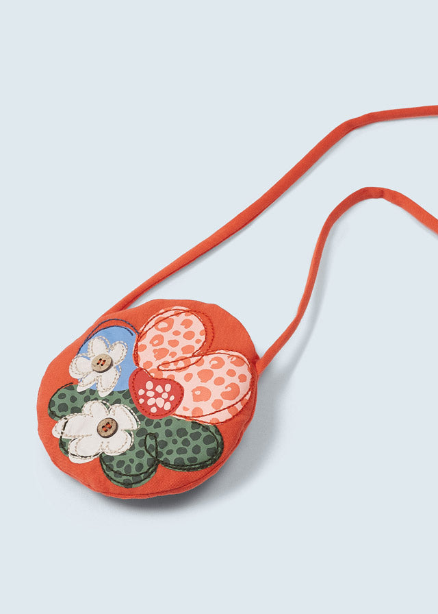 Mayoral Girl SS23 Orange Printed Dress & Bag 3947