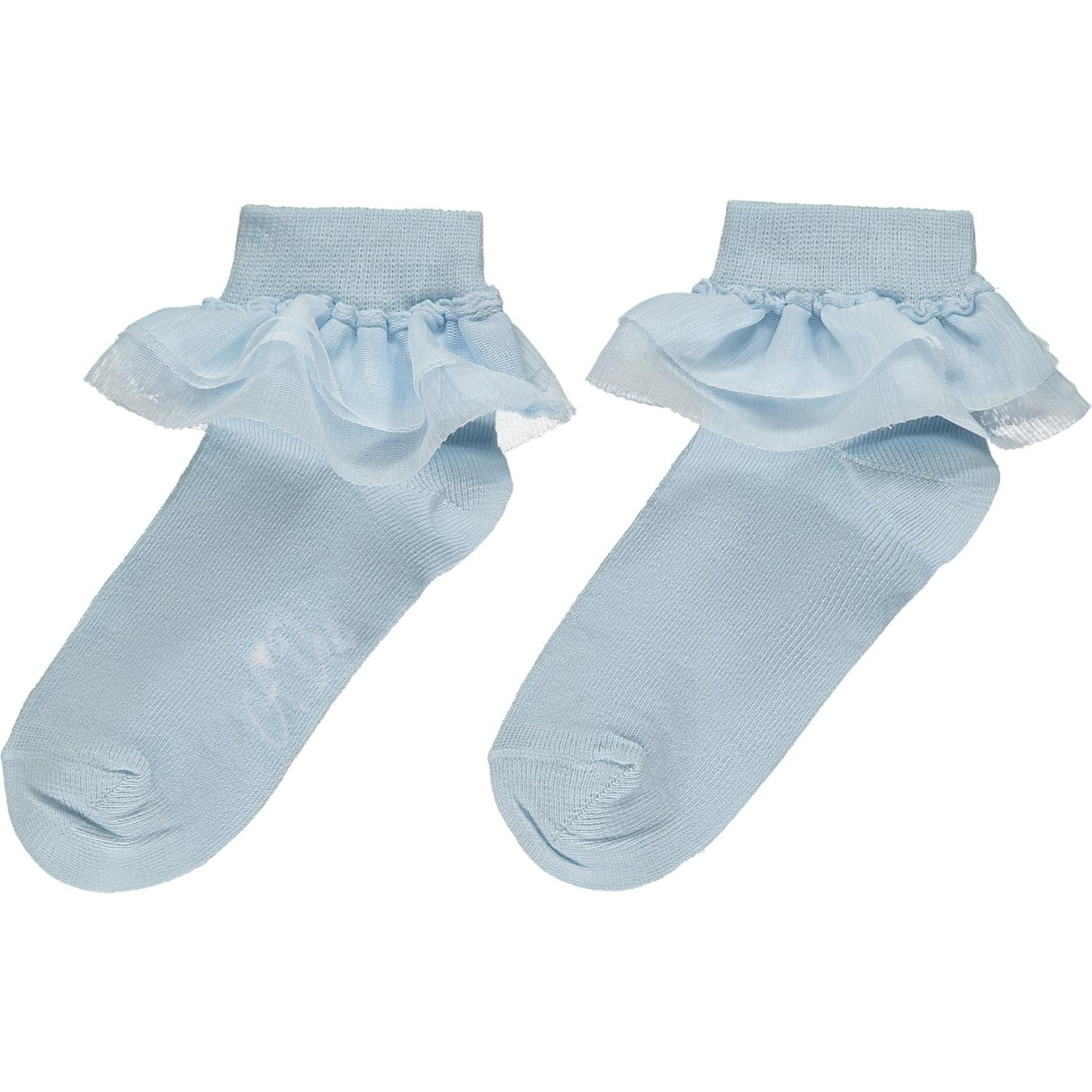 A Dee SS23 Vivianna Blue Frill Ankle Socks 2911