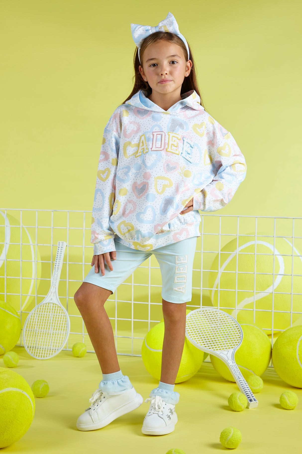A Dee SS23 Venus Printed Cycling Short and Hoody Set 2512