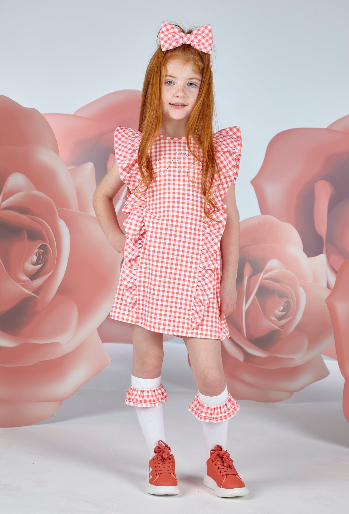 A Dee Yohana Check Jersey Dress 4718