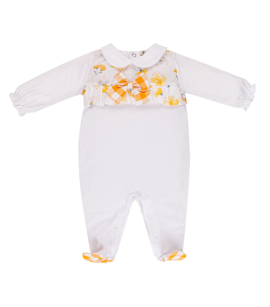 EMC SS23 Baby Girls Yellow Floral All in One 6457