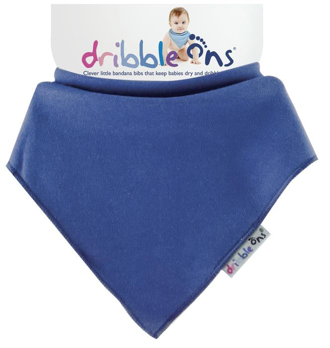 Dribble Ons Baby Dribble Bandana Style Bib 0m+ Blue