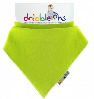 Dribble Ons Baby Dribble Bandana Style Bib 0m+ Lime
