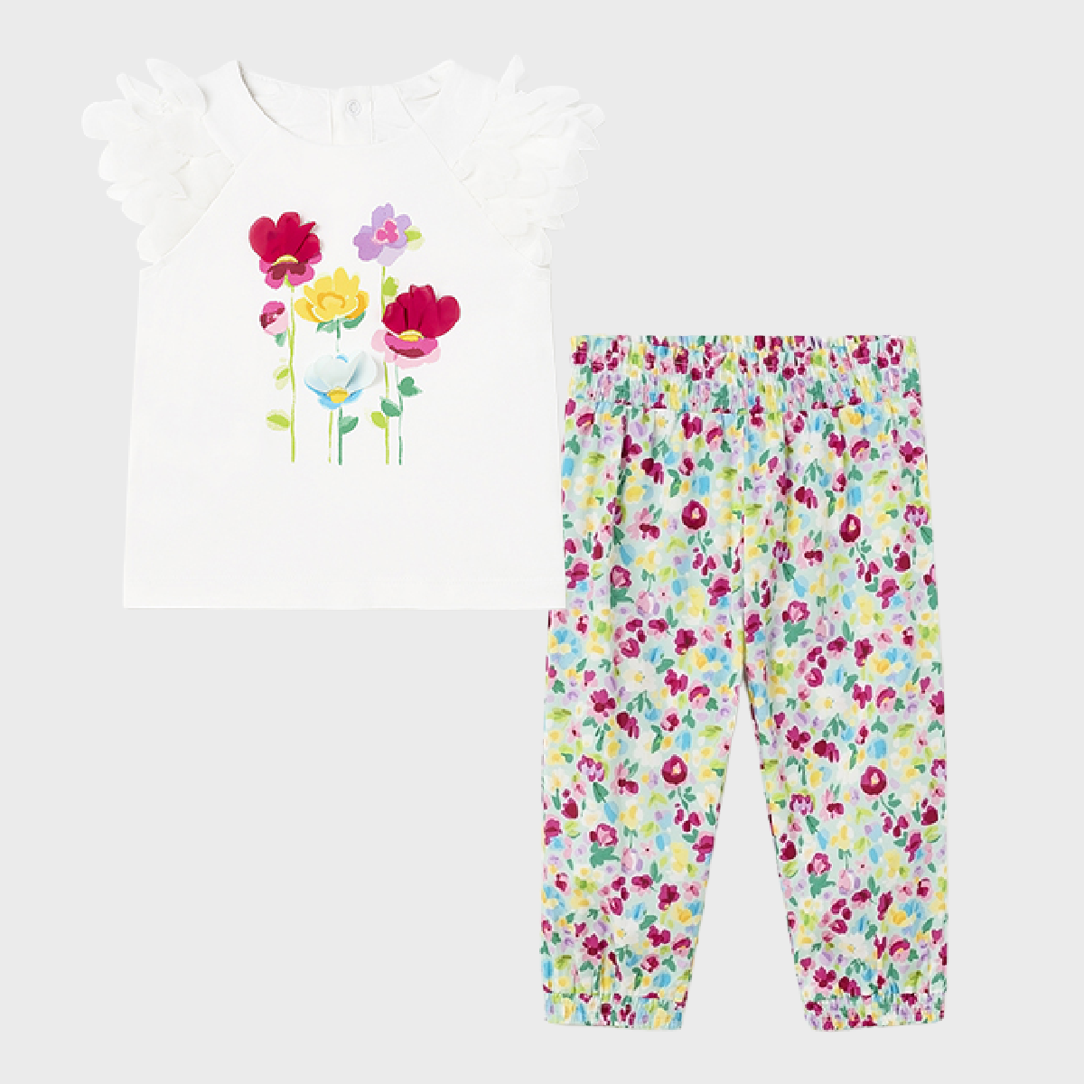 Mayoral Baby Girl SS23 Floral Trouser Set 1006/1514