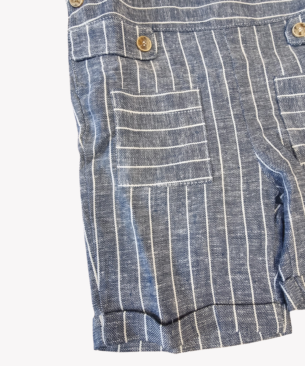 EMC Boys Striped Dungaree & Top Set 2634