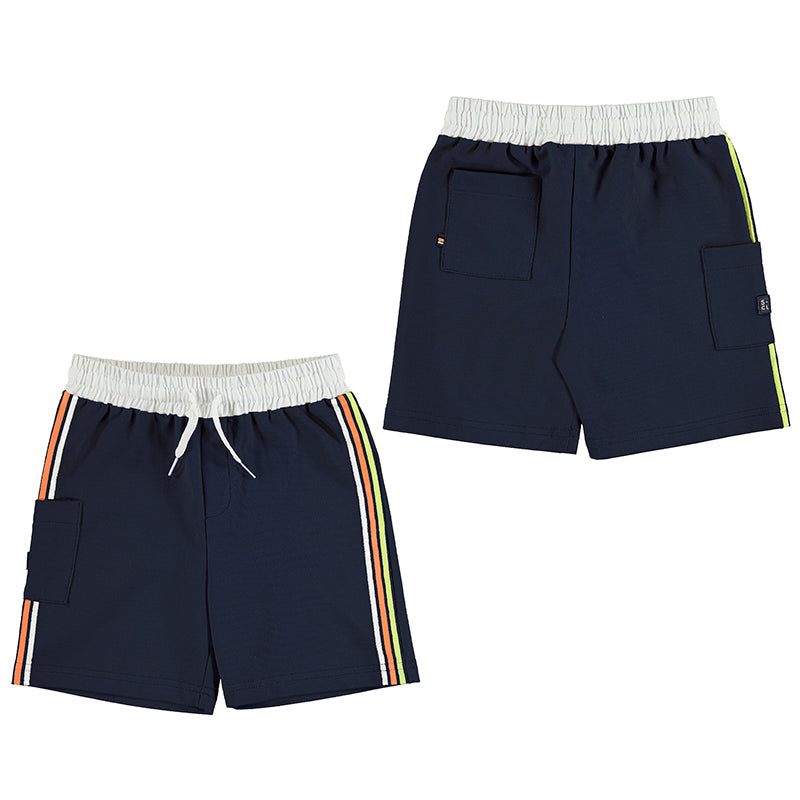 Mayoral Boy SS22 Navy Stripe Bermuda Shorts 3266