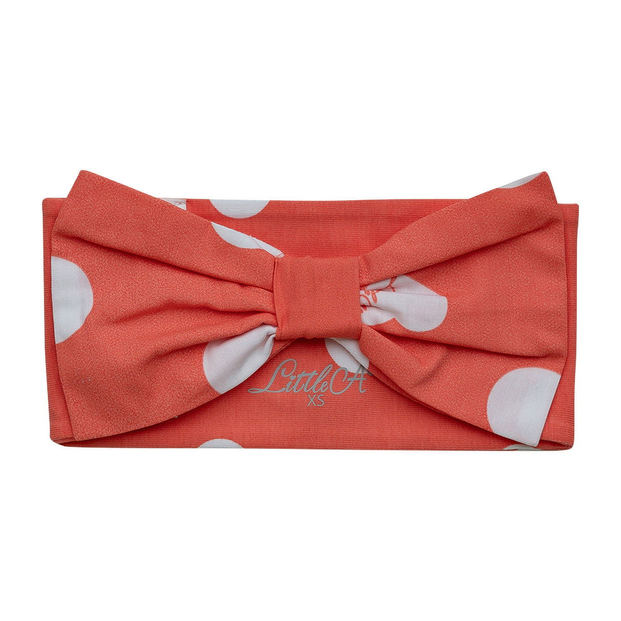 Little A By A Dee SS23 Harriette Coral Polka Dot Headband 3219