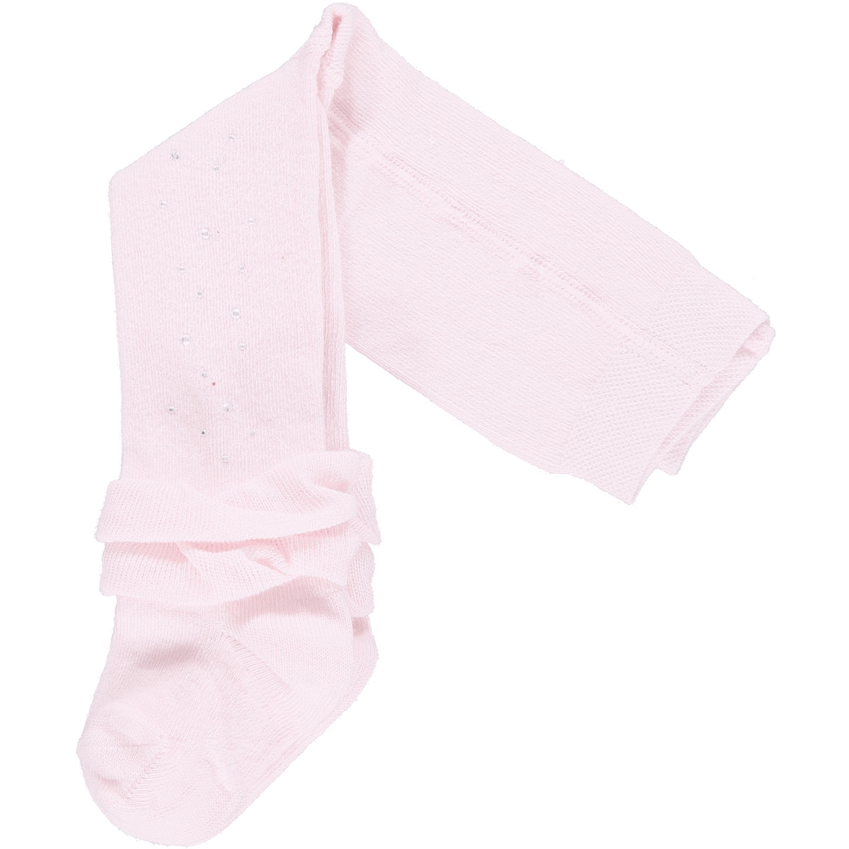 Little A by A Dee AW21 Amanda Pink Sparkle Frill Tights 1902