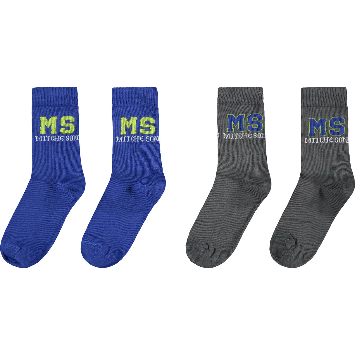 Mitch & Son AW22 Glen Royal Blue 2pk Socks 2614