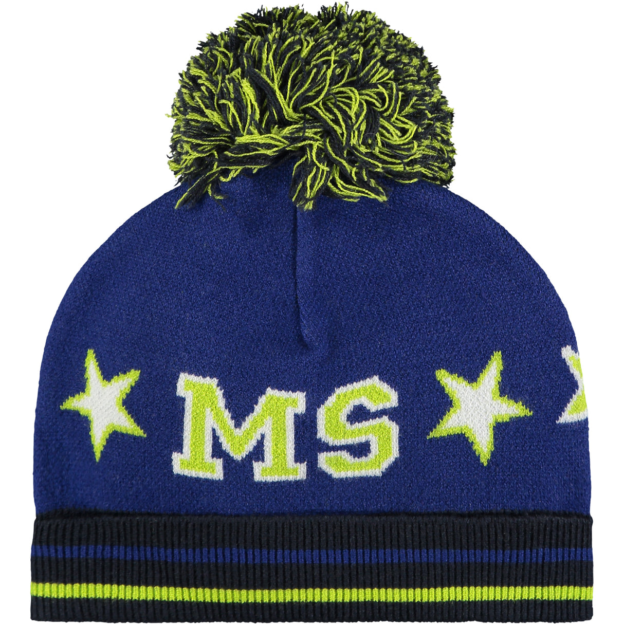 Mitch & Son Grant Blue Knitted Pom Hat 2615