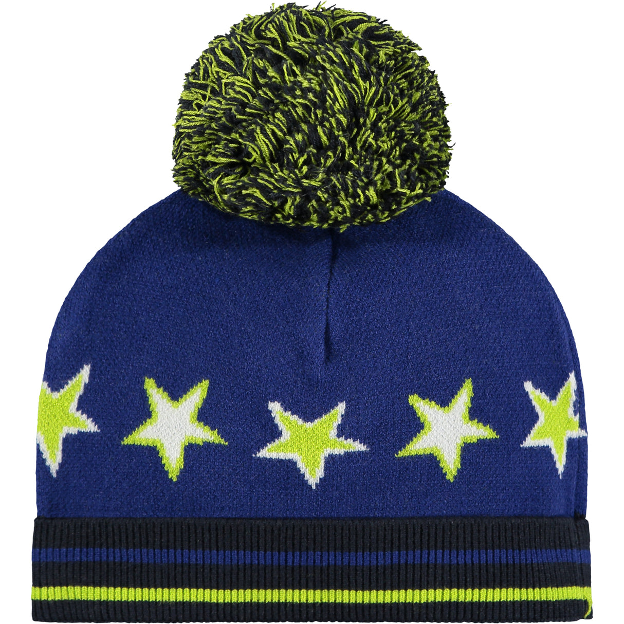 Mitch & Son Grant Blue Knitted Pom Hat 2615