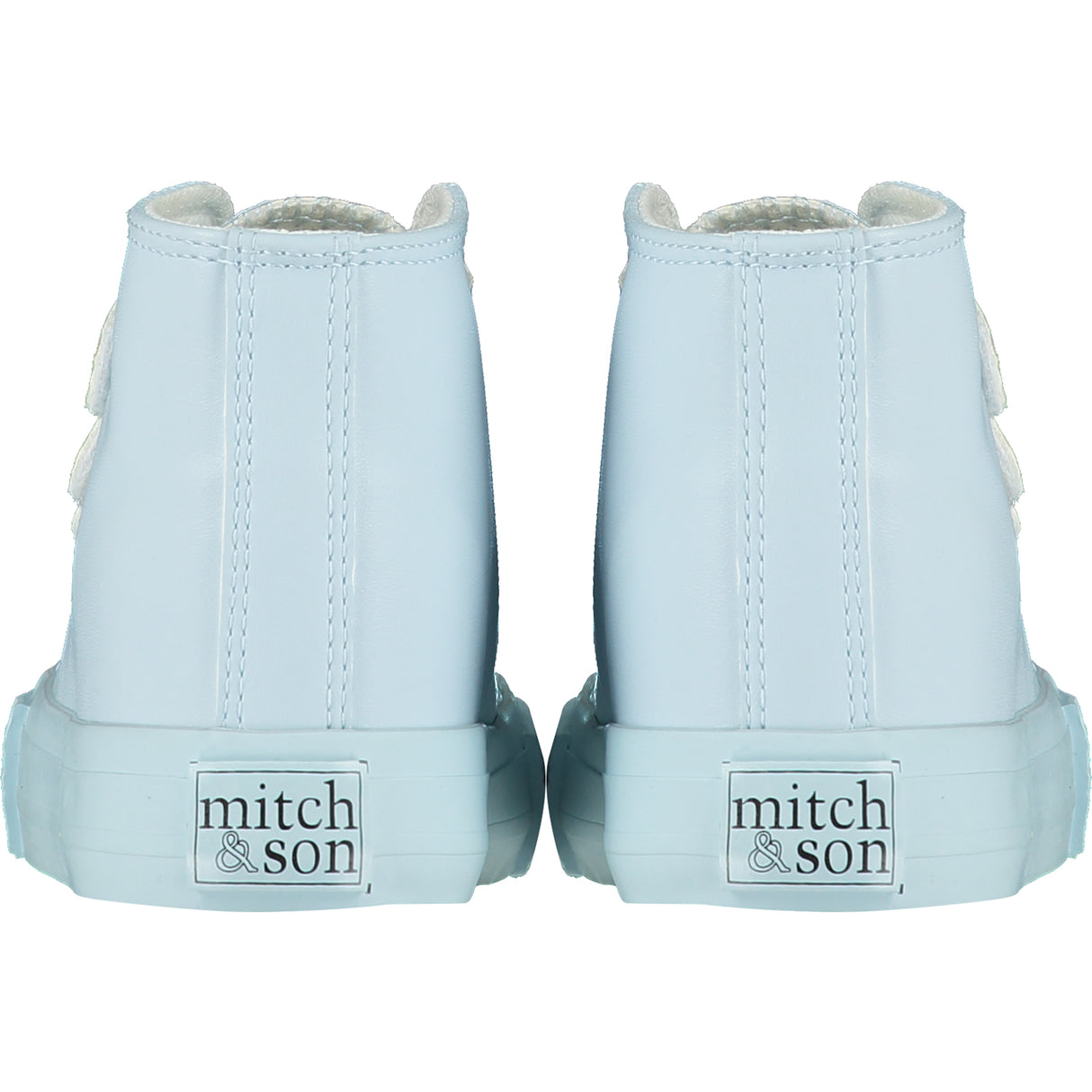 Mitch & Son Triple V Pale Blue Velcro High Tops 2911