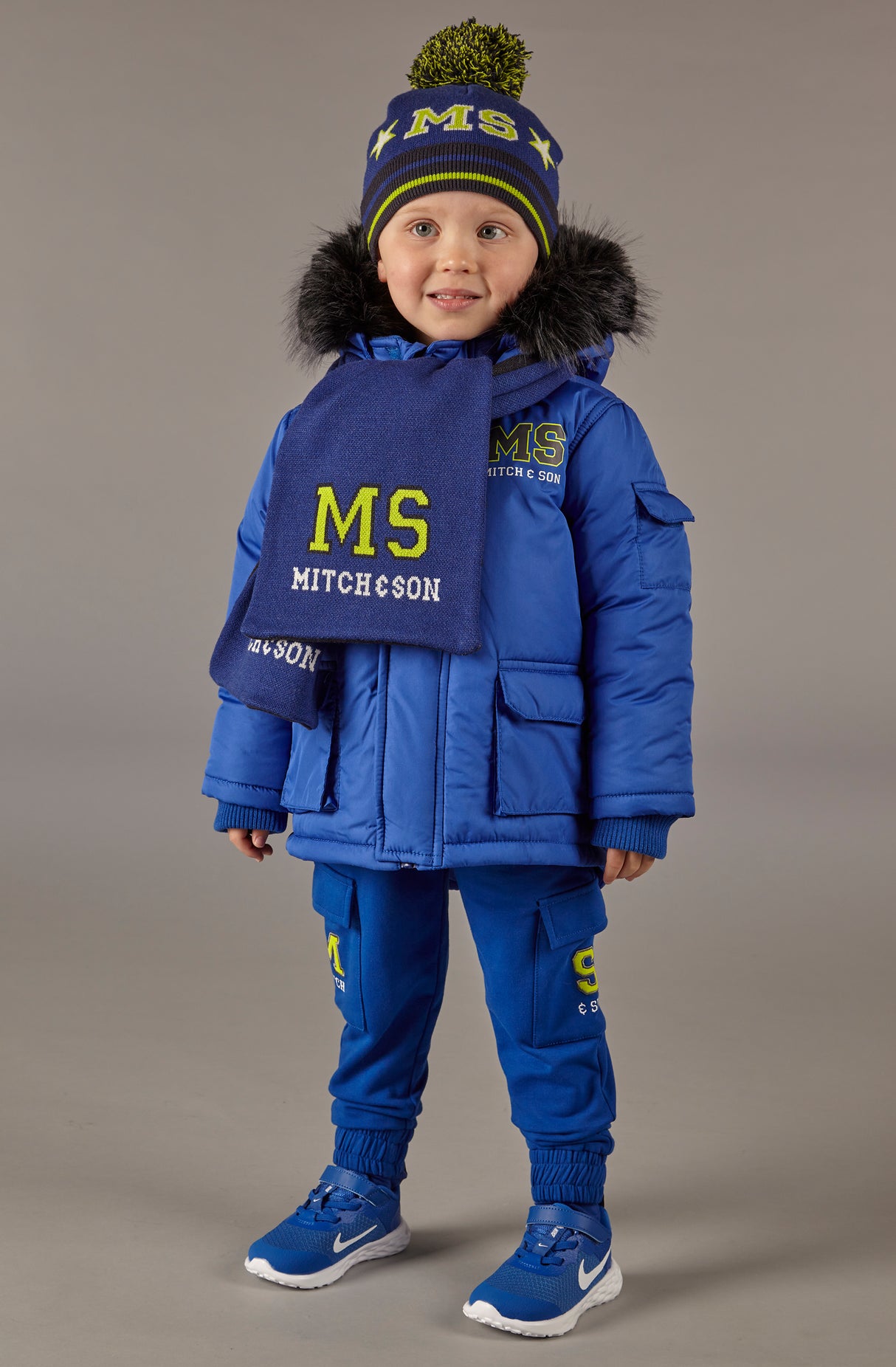 Mitch & Son Grant Royal Blue Scarf 2616