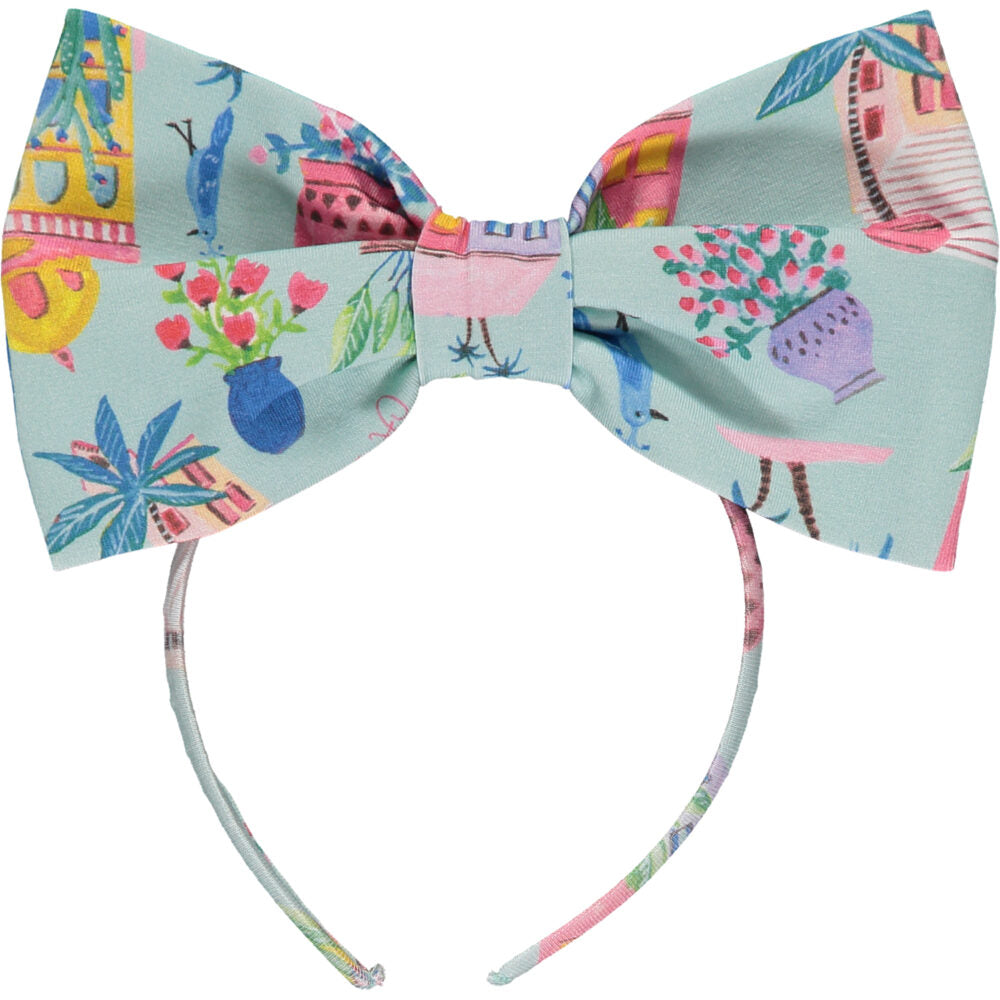 A Dee SS23 Uana Aqua Bow Hairband 1906