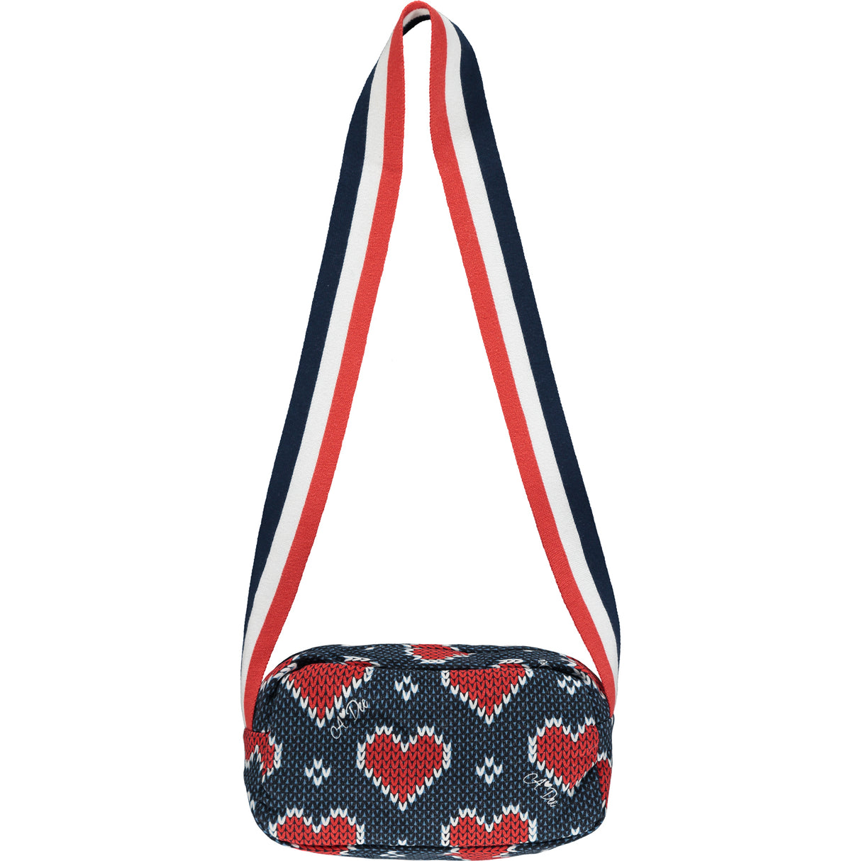 A Dee Renee Navy & Red Heart Bag 2912