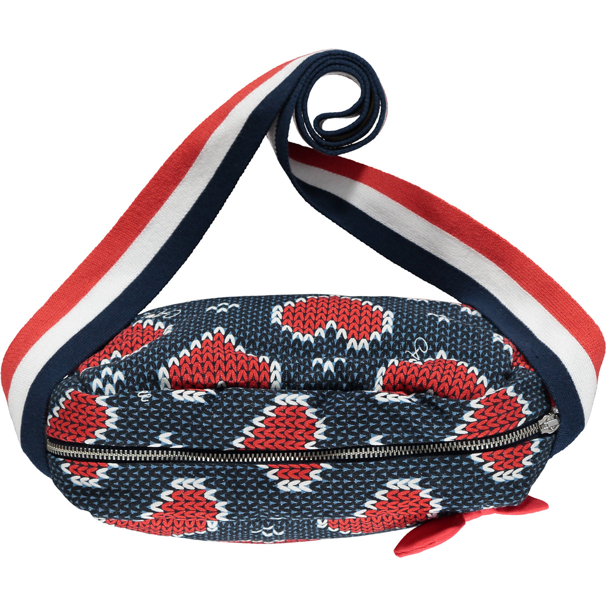 A Dee Renee Navy & Red Heart Bag 2912