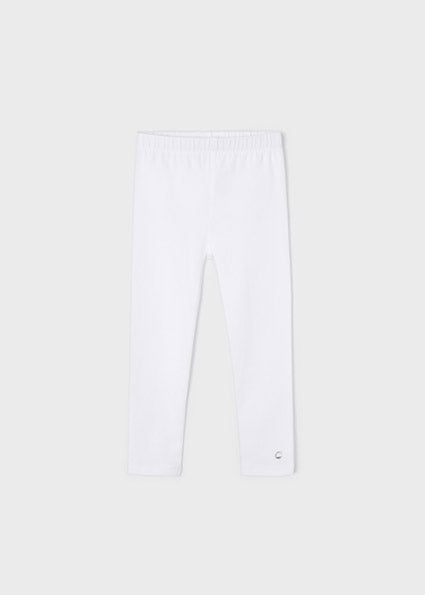 Mayoral Girl SS22 White Long Leggings 748