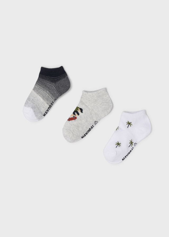Mayoral Boy SS22 Set of 3 pairs Trainer Socks 10228