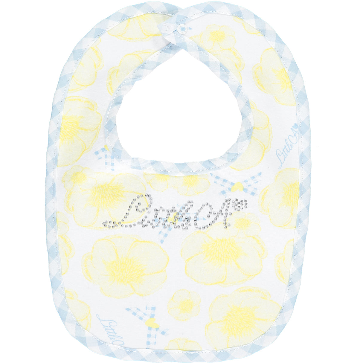 Little A By A Dee SS22 Christina Lemon Buttercup Bib 2214