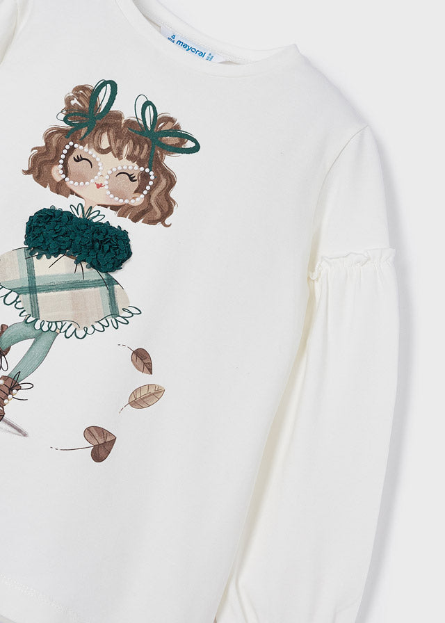 Mayoral Girl AW22 Duck Green Velvet Legging Set 4765