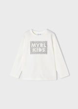 Mayoral Boy AW23 Cream Long Sleeved Top 173