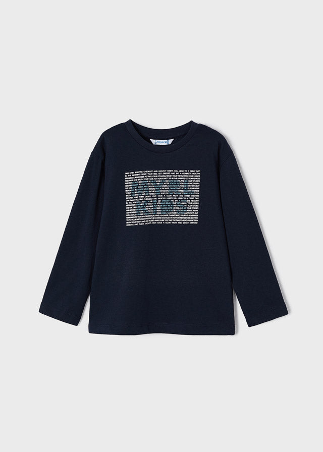 Mayoral Boy AW23 Navy Long Sleeved Top 173