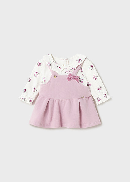 Mayoral Baby Girl Violet Dungaree Dress 2852