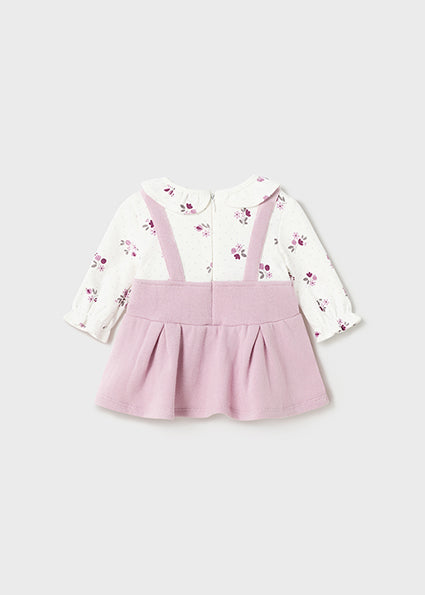 Mayoral Baby Girl Violet Dungaree Dress 2852