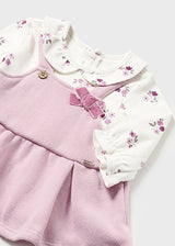 Mayoral Baby Girl Violet Dungaree Dress 2852