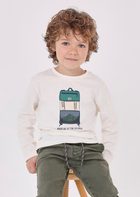 Mayoral Boy AW23 Backpack Long Sleeved Top 4028