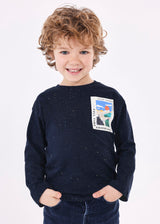 Mayoral Boy AW23 Blue Long Sleeved Top 4035