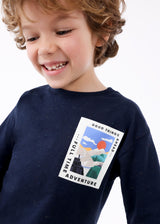 Mayoral Boy AW23 Blue Long Sleeved Top 4035